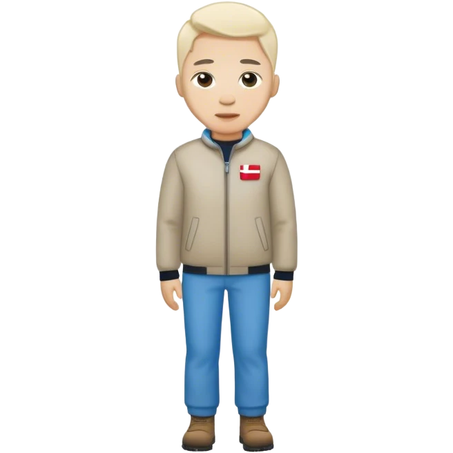 photorealistic greenland citizen standing full length emoji