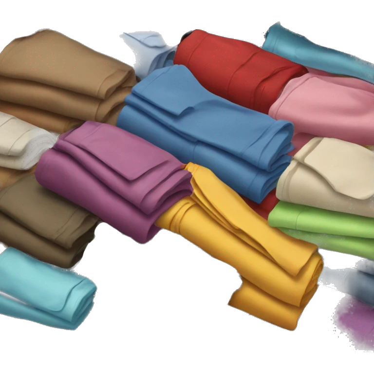 ironed piled of clothes emoji