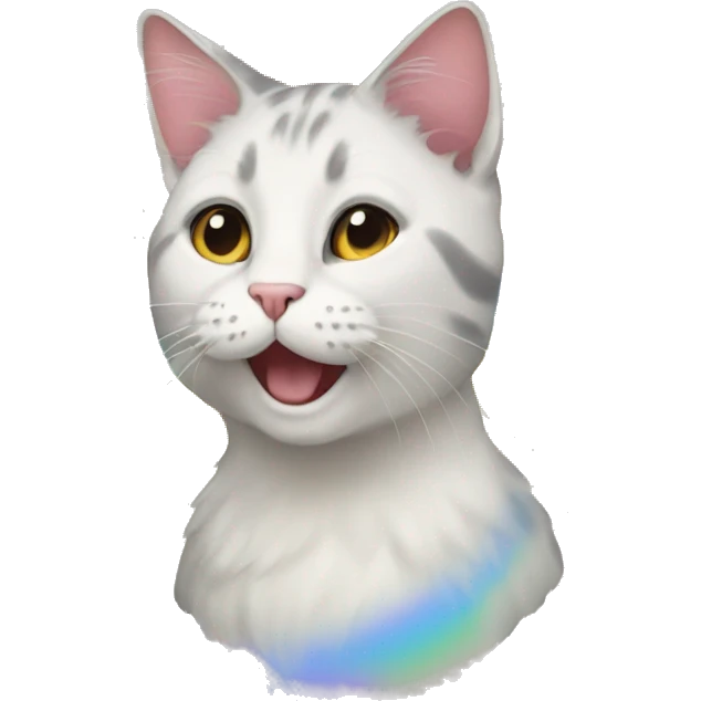 Cat rainbow emoji