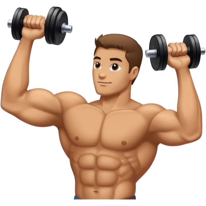 bicep side view holding a dumbbell emoji
