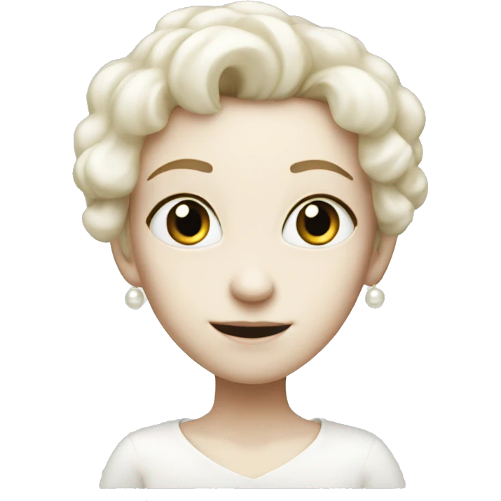 white pearl emoji