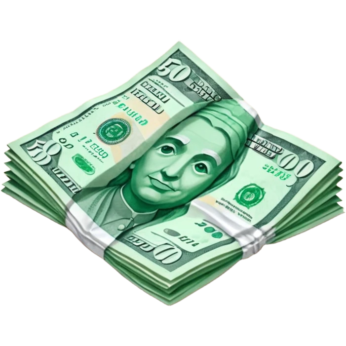 Create a hug 500 rs inr on table  emoji