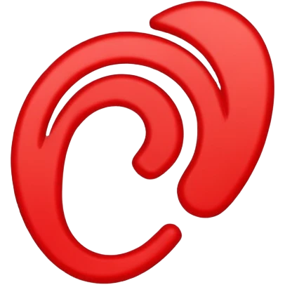 icon of an ear with a bold red line crossing through it, symbolizing ignore emoji