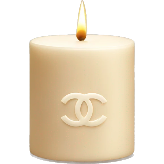 Beige chanel candle emoji