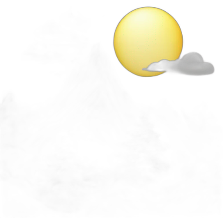mountain-pine-waves-clouds-sun-moon emoji
