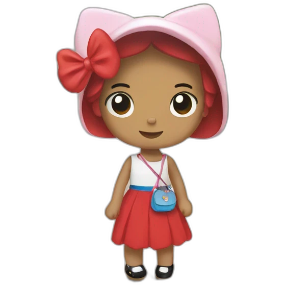 hello kitty in france emoji