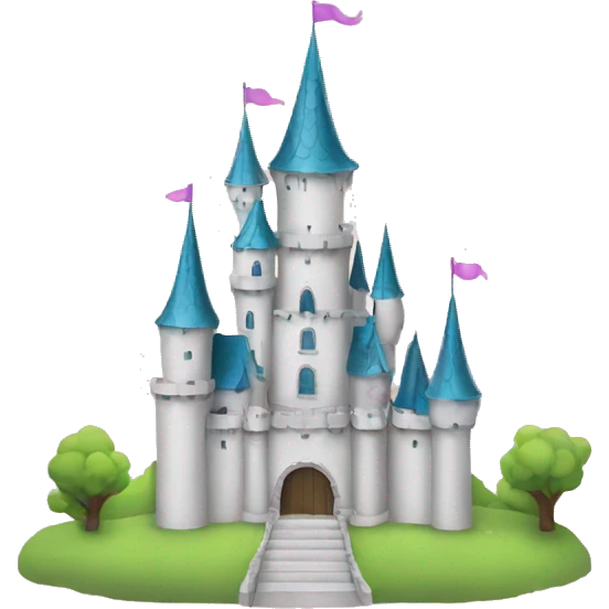 minimalist princess castle emoji