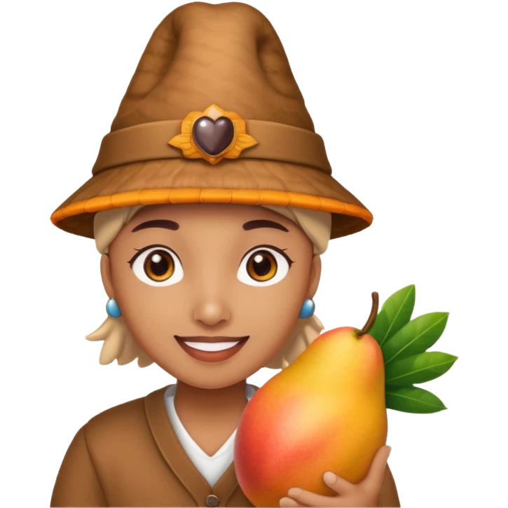 Turkey and a cute happy mango emoji