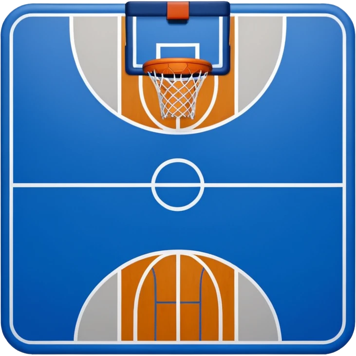 blue basketball court emoji