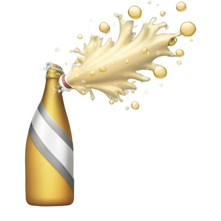 Champagne from fire hose emoji