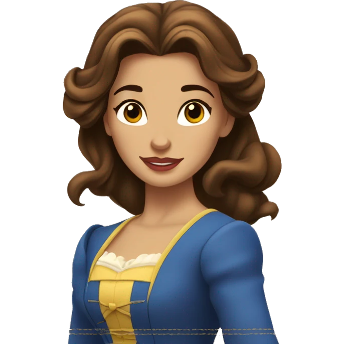 beauty and the beast belle emoji