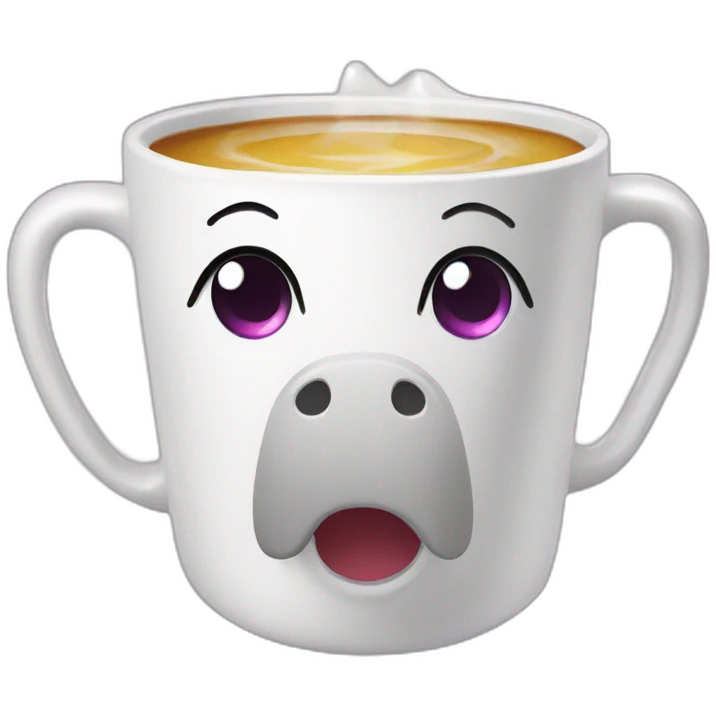 Tasse licorne emoji
