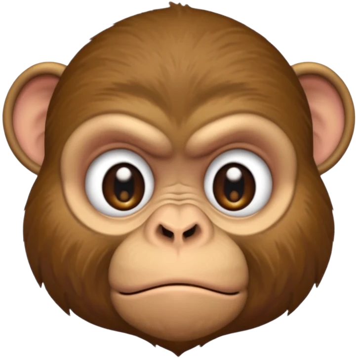 Grumpy monkey emoji