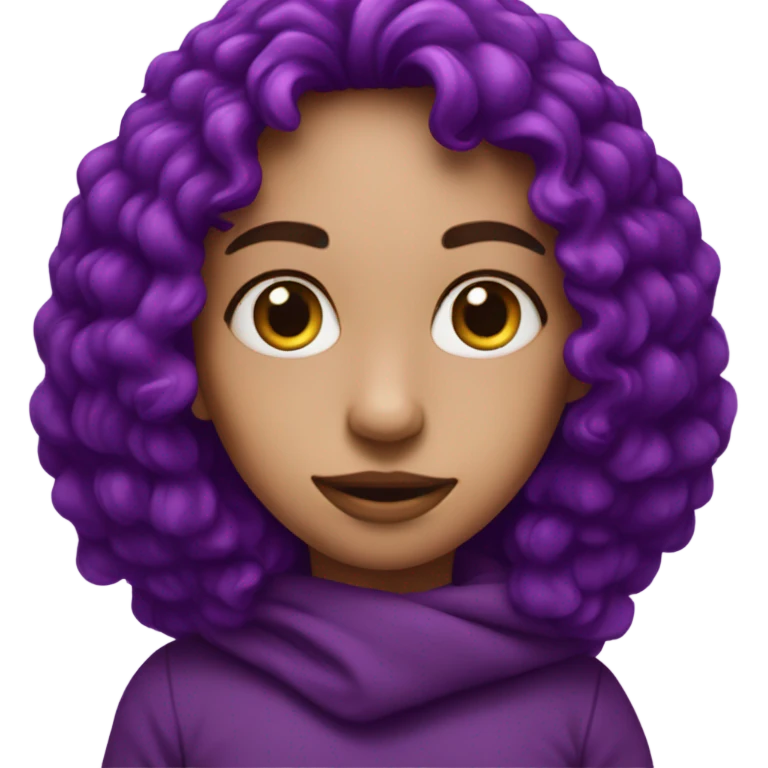 purple heart eyes emoji