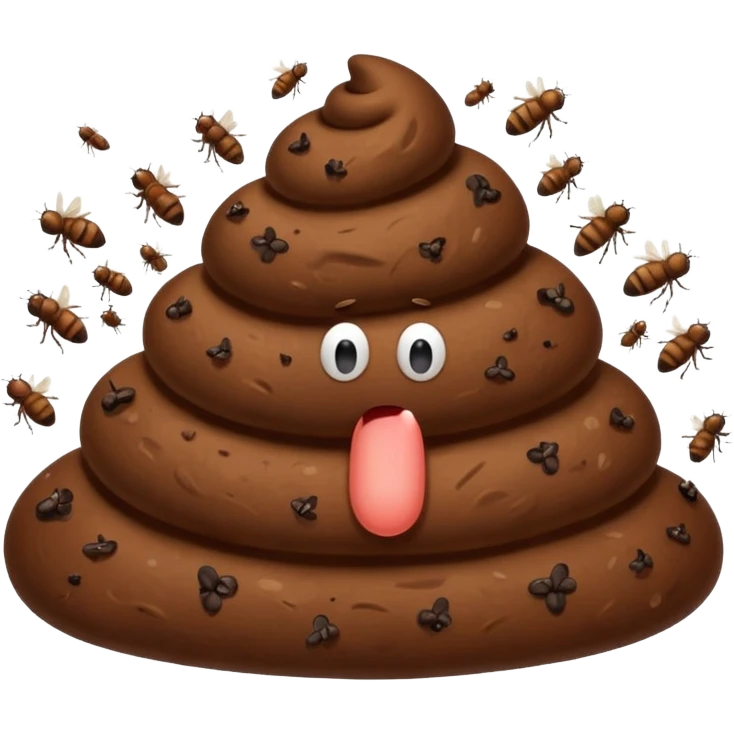 Poop shows a like emoji
