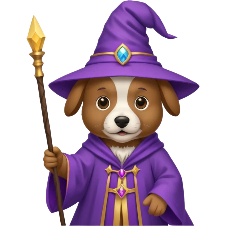 Dog wizard emoji
