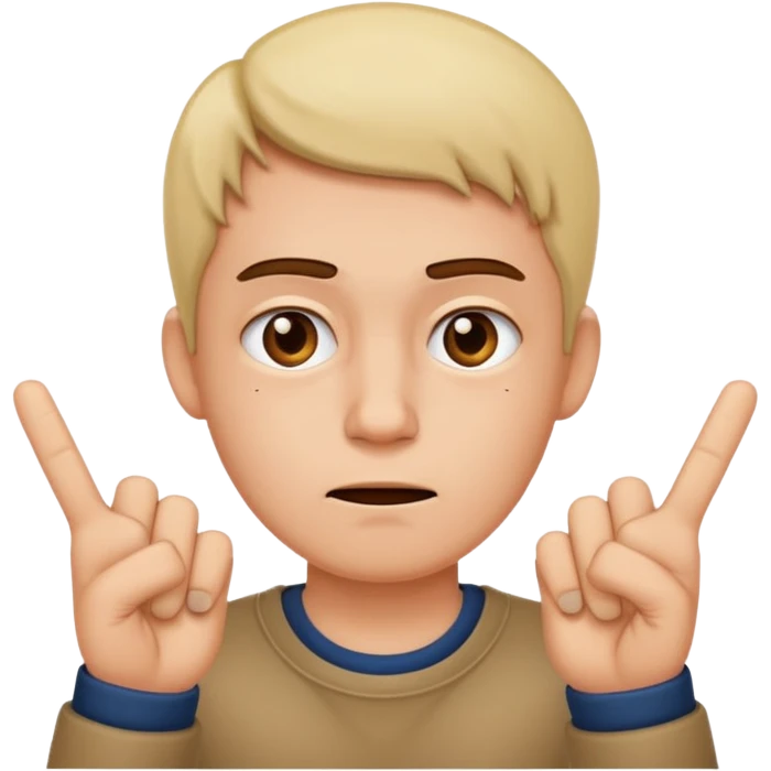 Bored emoji with middle fingers up emoji