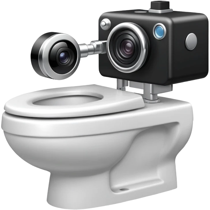 toilet with camera on head, skibidi toilet cameraman emoji