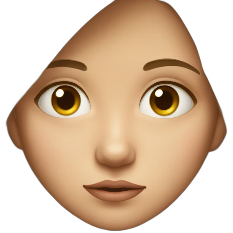 young girl with a tear on face emoji