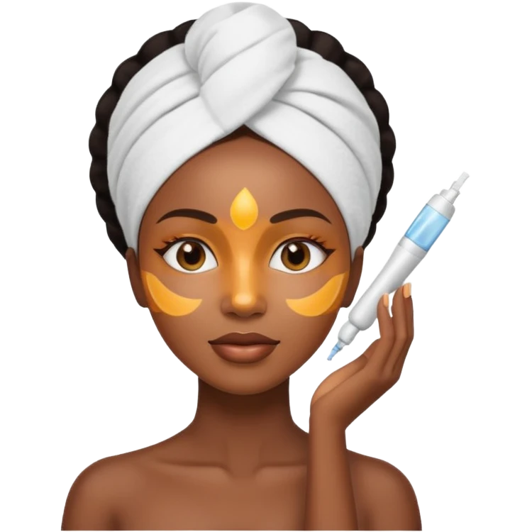 Soin du visage femme noire emoji
