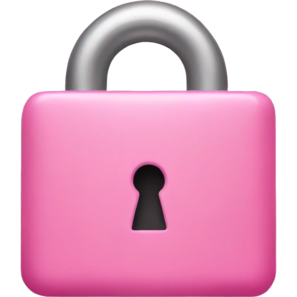 pink lock emoji