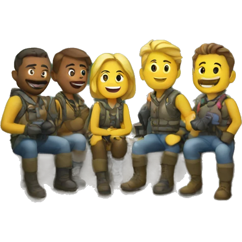 Cooperation mountain emoji