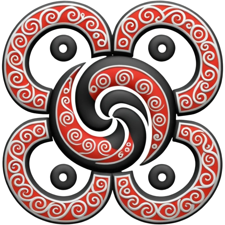 Unity Māori koru design at top emoji