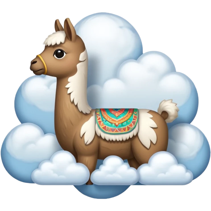 cloud patterned lama emoji