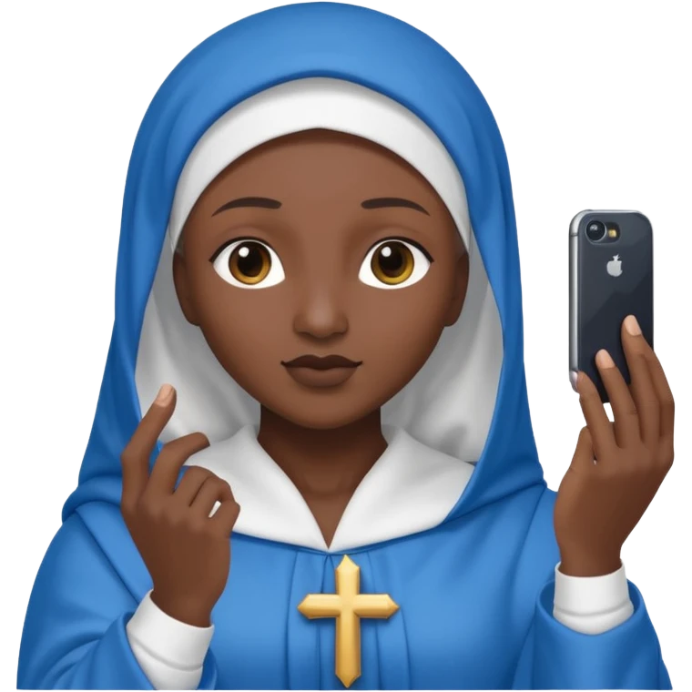 emoji della madonna che si scatta un selfie 
 emoji