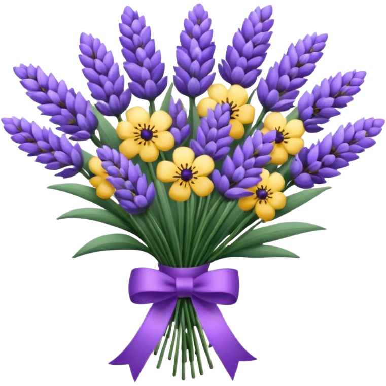 Flower Bouquets, Lavenders
 emoji