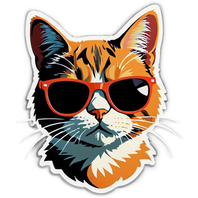 Cat with sunglasses emoji