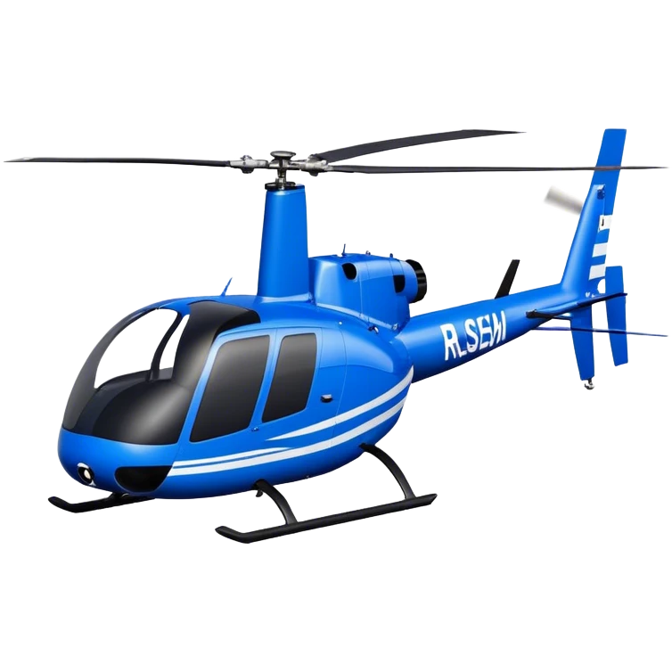 Robinson R44 - Robinson Helicopter Company (Model Year: 2021) (Iconic colour: Blue) emoji