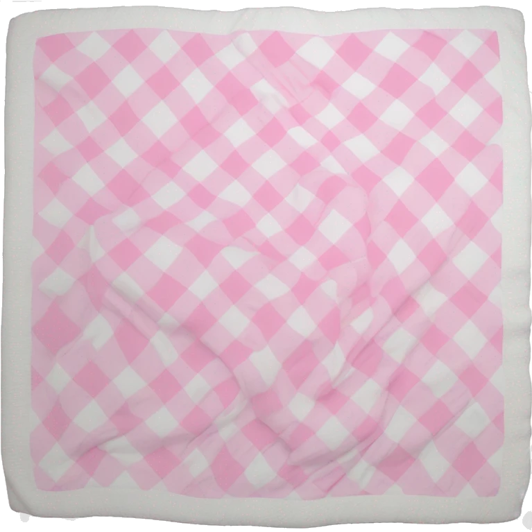 Plad white and pink blanket folded  emoji