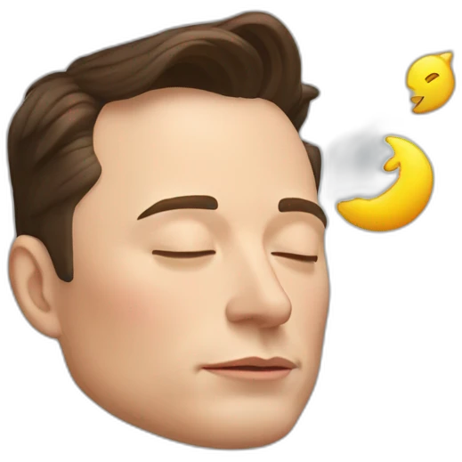 Elon Musk sleep emoji