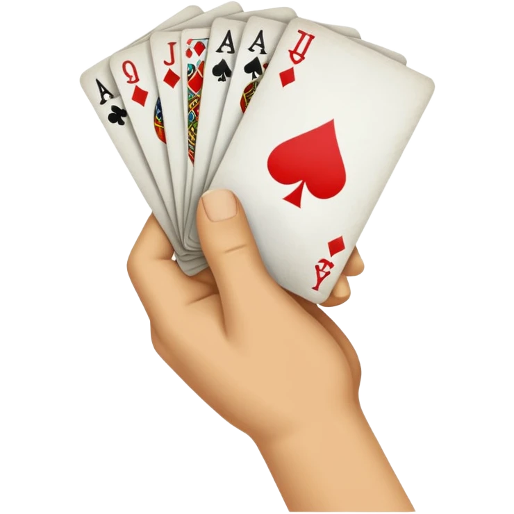 Shuffling deck of cards emoji