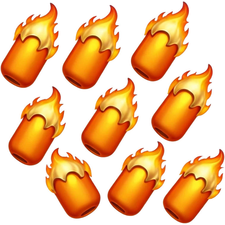 Streak / On Fire Emoji

Glossy 3D emoji of a flaming icon or bullet, glowing orange flames, gold reflections. emoji