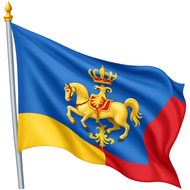 Le drapeau de la Picardie  emoji