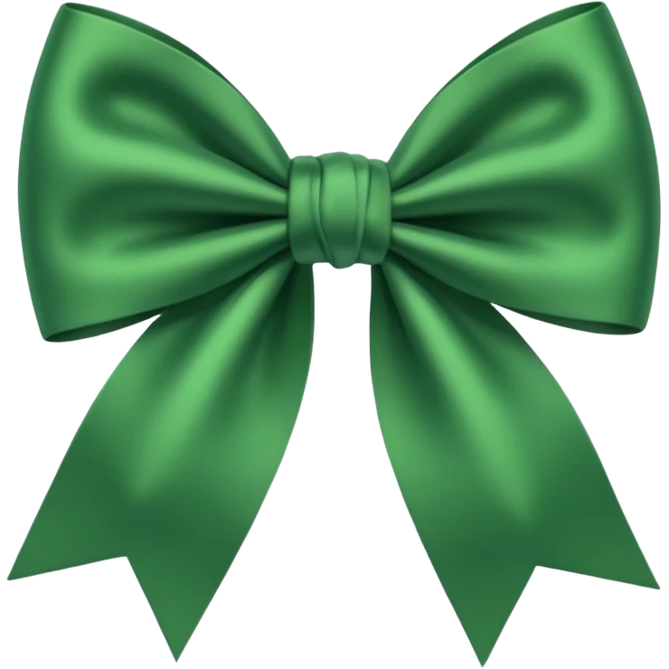 Green bow emoji