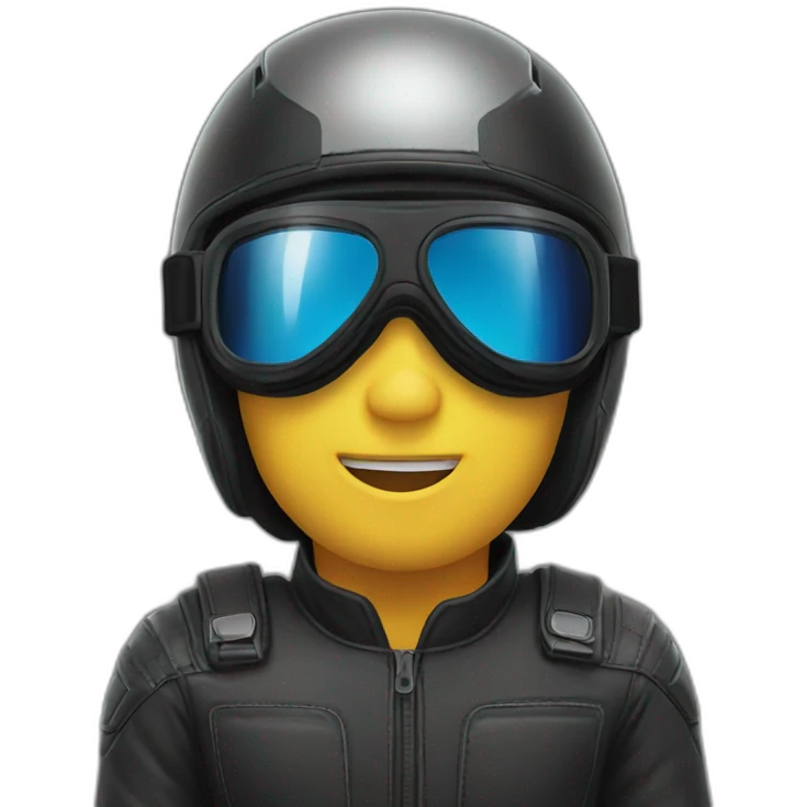 motorcycle goggles emoji