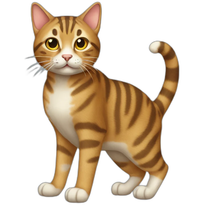 tabby cat full body emoji