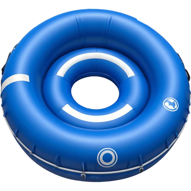 round rafting boat with seats arranged in a circle, without oars emoji