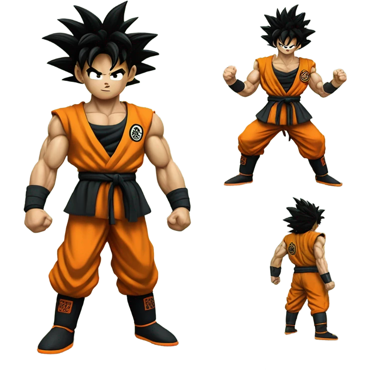Goku fused with iron fist emoji