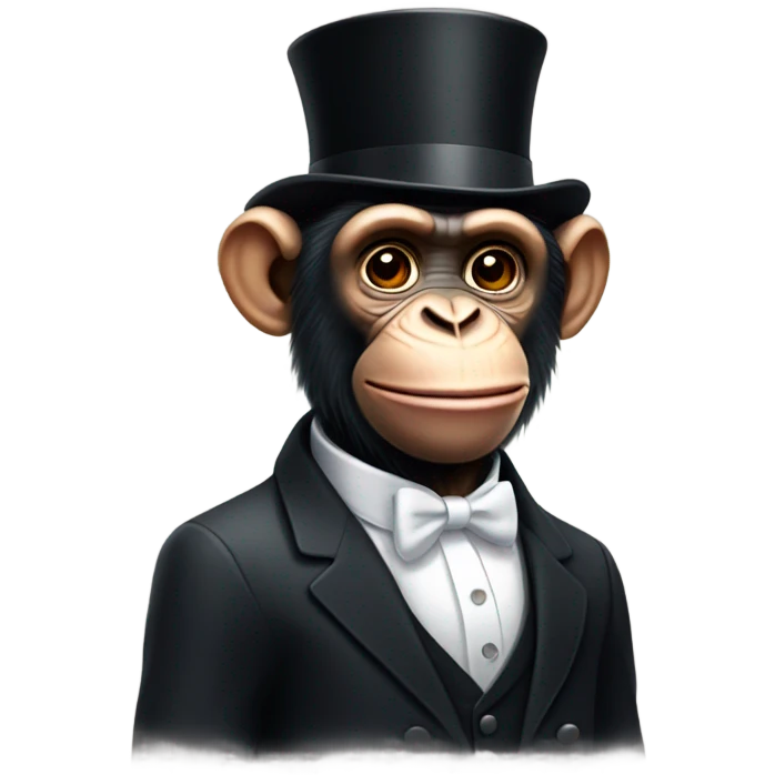 Chimpanzee butler emoji