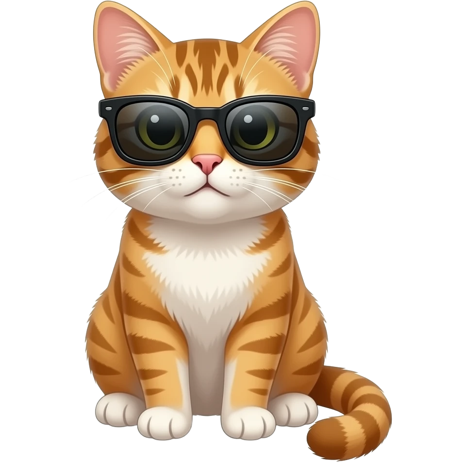 Cat wearing sunglasses emoji