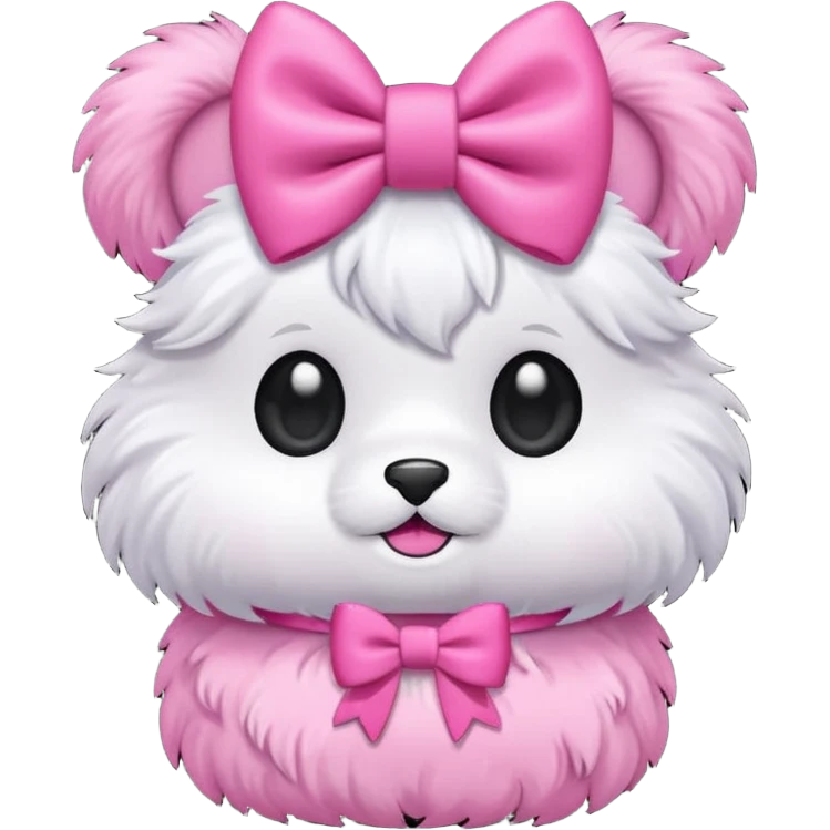 Caboodle wearing bow emoji