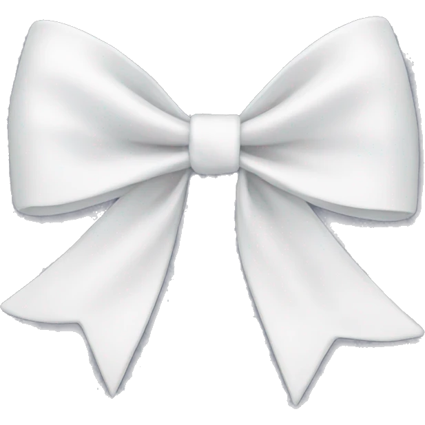 white bow emoji