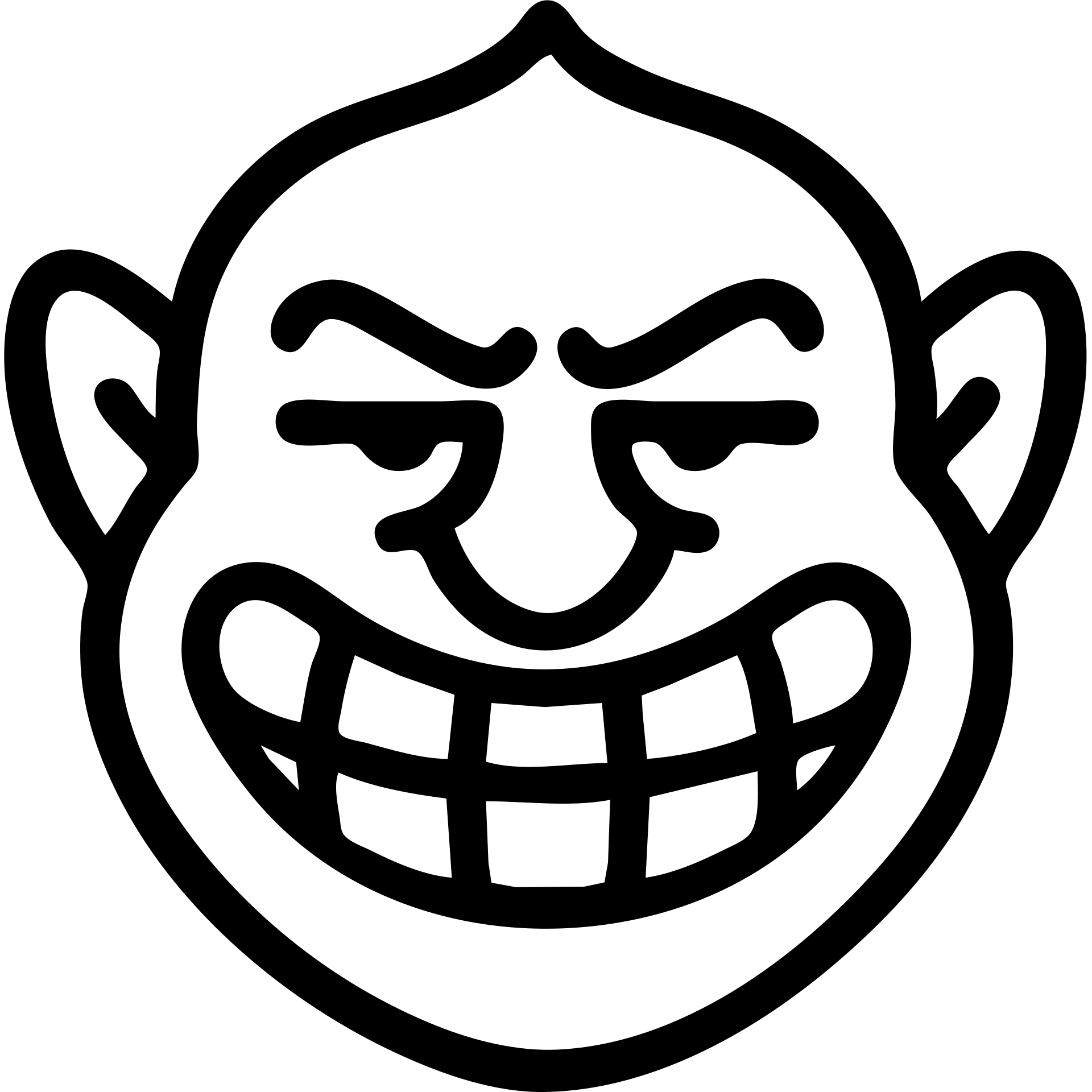 troll face outlined icon, minimal details, strong expression emoji