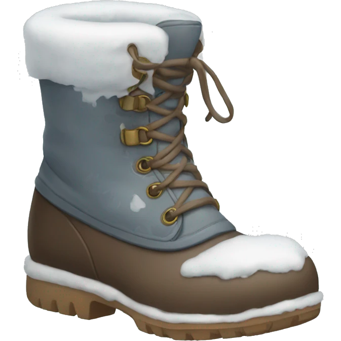 Snowy boots emoji