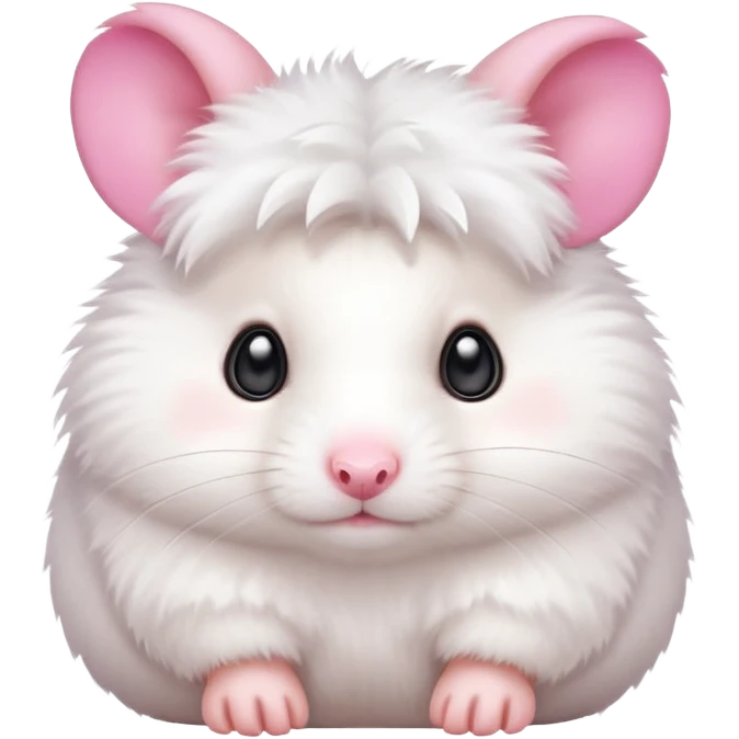 cute white hamster emoji