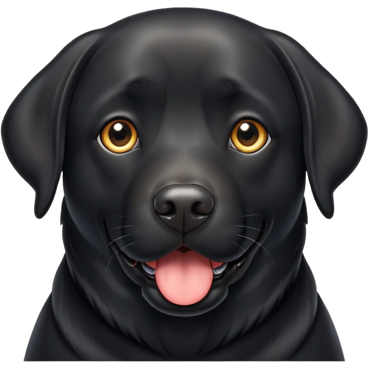 big black lab emoji